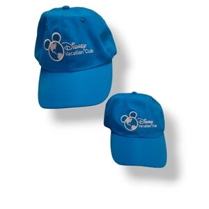 Disney Vacation Club Member Lightweight Blue & White Adjustable Baseball Hats